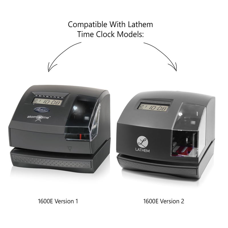 Lathem TruAlign E16 Time Cards for 1600E, Weekly, 1-Sided, 4" x 9", White, Box of 100, (E16-100) - Image 3